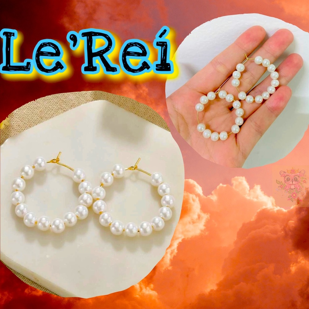 Medium Sized Pearl Earrings